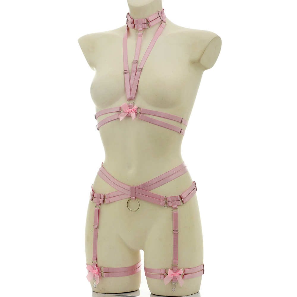 Elastic Bondage Body Harness B - đánh giá và giá Garter Belt Set
